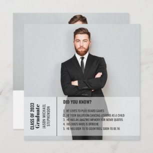 Anúncio da graduação de fatos divertidos 2 foto-mo