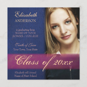 Anúncio da graduação do Grunge do damasco dos