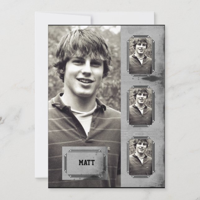 Anúncio da graduação do painel da foto da beira do (Frente)