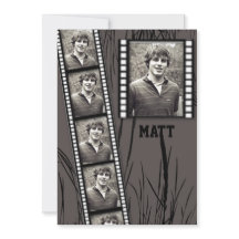 Anúncio da graduação do painel da foto da tira do