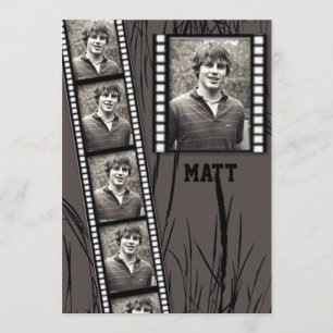 Anúncio da graduação do painel da foto da tira do