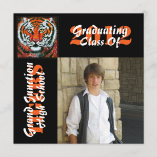 Anúncio da graduação dos tigres com foto