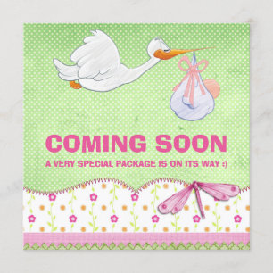 Anúncio da gravidez da entrega do pássaro do bebé