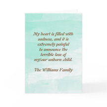 Anúncio da perda da gravidez