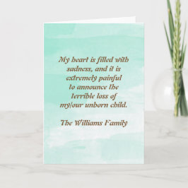 Anúncio da perda da gravidez