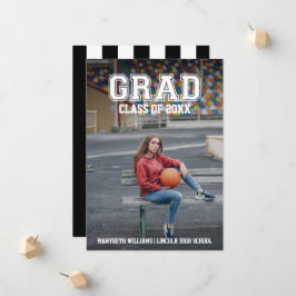 Anúncio da Varsity para Graduação de Fotos Minimal