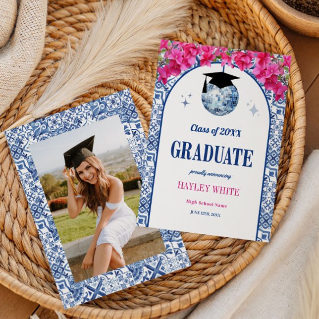 Anúncio Dancing Queen Disco Ball Class of 2026 Graduation (Criador carregado)