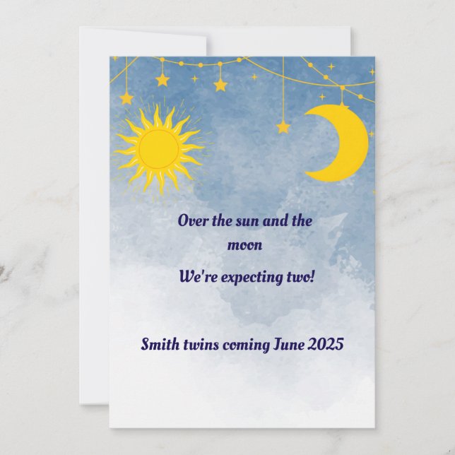 Anúncio das gêmeas Sun e Moon (Frente)