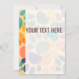 Anúncio das impressões de pata de cão coloridas