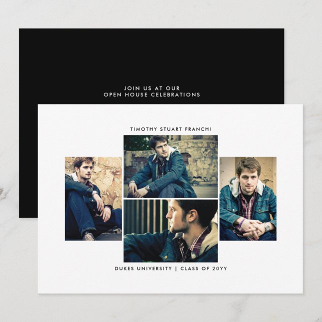 Anúncio de 4 Graduação de Fotografias Publicado (Frente/Verso)