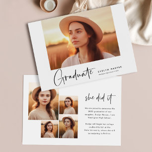 Anúncio de 5 Graduações de Foto Mínimas Modernas