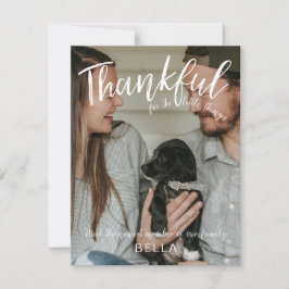 Anúncio de Ação de Graças Foto de Novo Membro da F