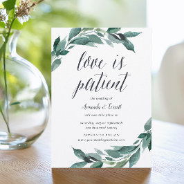 Anúncio de adiamento de casamento de foliagem do A