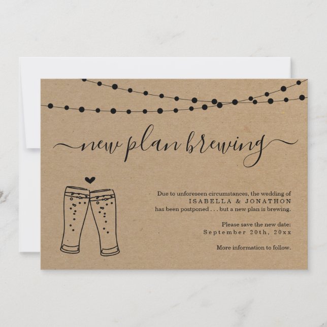 Anúncio de adiamento do casamento da cerveja engra (Frente)