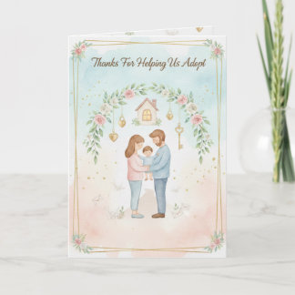 Anúncio de Adoção de Bebê Personalizado Agradecime