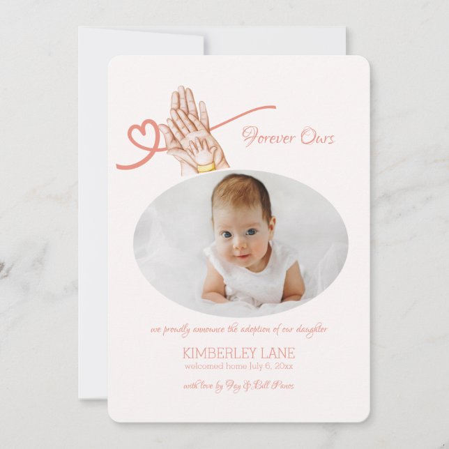 Anúncio de adoção de fotos para sempre (Frente)