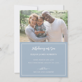 Anúncio de Adoção - Faixa Azul e Branca