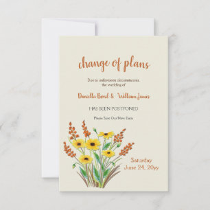 Anúncio de Alteração de Planos de Flores de Água