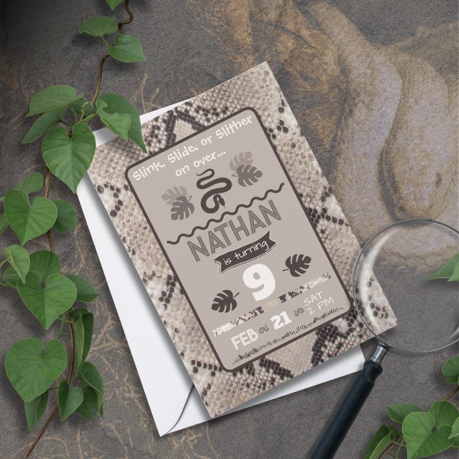 Anúncio de Aniversário de Cobra de Impressão Anima (Criador carregado)