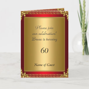 Anúncio de Aniversário Vermelho Real