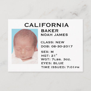 Anúncio De "anúncio do bebê da licença motorista"