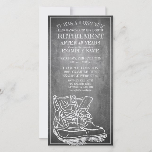 Anúncio de aposentação com botas antigas V3.0 (Frente)