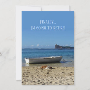 Anúncio de aposentadoria (frente e verso do seu te