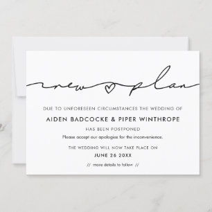 Anúncio de atualização da data de novos planos de 