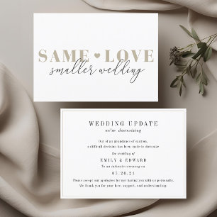 Anúncio de Atualização de Casamento Lovely Heart