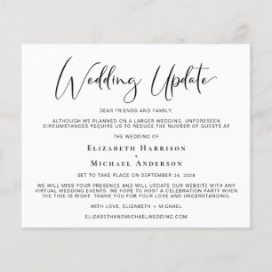 Anúncio de Atualização de Casamento Simples