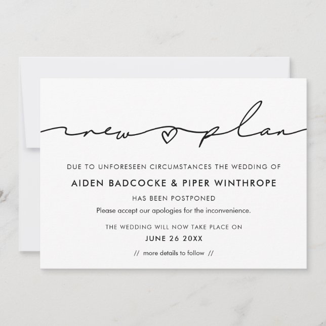 Anúncio de atualização de data de novos planos de  (Frente)