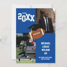 Anúncio de Azul do Esporte para Graduação de Futeb