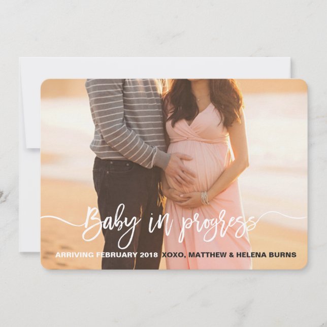 Anúncio de Bebê a Caminho (Frente)