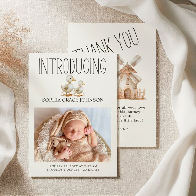 Anúncio de Bebê Animais da Creche Pequena Fazenda (Criador carregado)