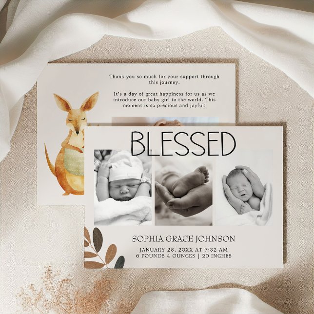 Anúncio de Bebê Animais do Berçário do Safari do Z (Criador carregado)