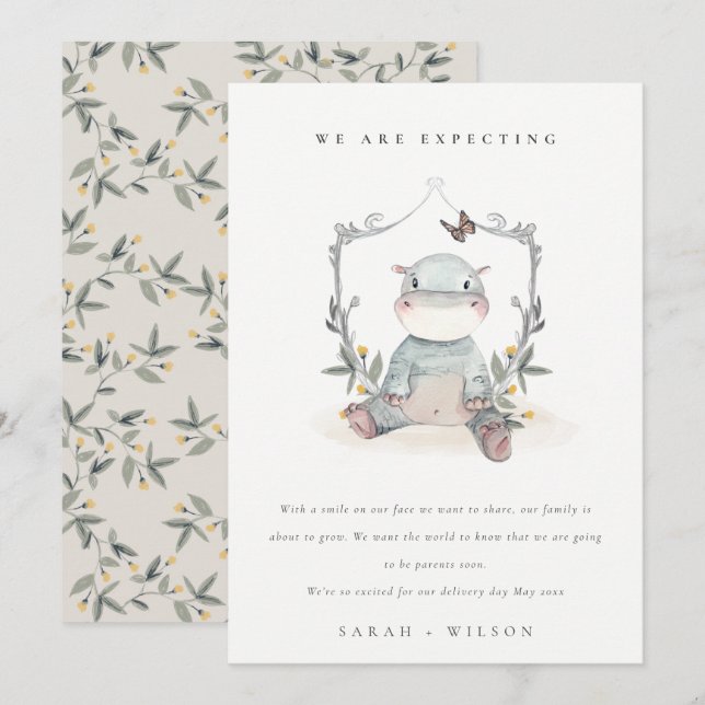 Anúncio de bébé-bé-bé-bólus de folhagem (Frente/Verso)