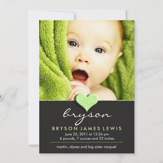 Anúncio de bebê chic simples (Frente)