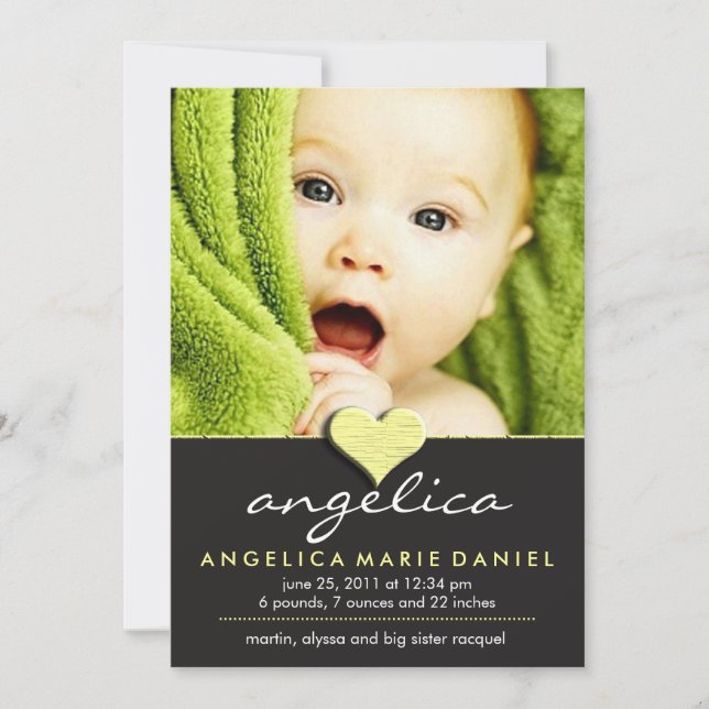 Anúncio de bebê chic simples (Frente)