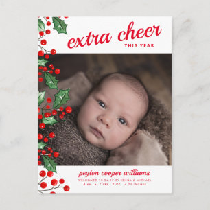 ANÚNCIO DE BEBÊ DE FÉRIAS   Alegria de Natal