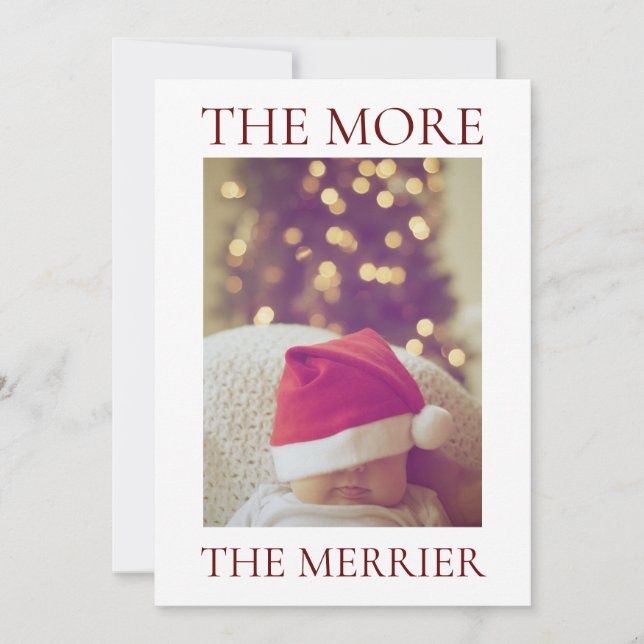 Anúncio de Bebê de Natal (Frente)