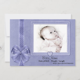 Anúncio de Bebê de Sucata Azul