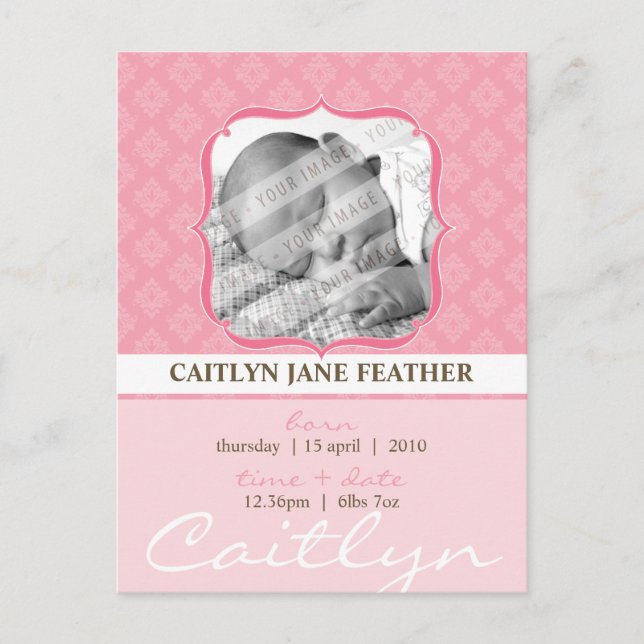 ANÚNCIO DE BEBÊ ::  elegantemente emoldurado 6 (Frente)