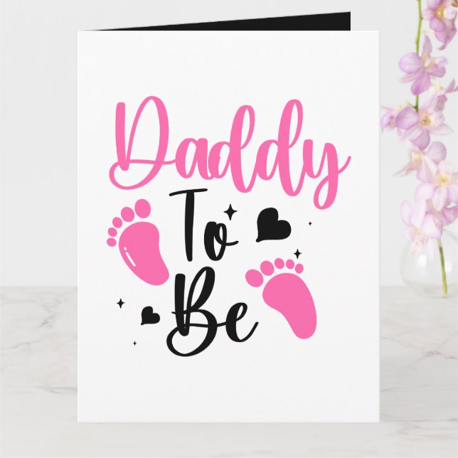 Anúncio de bebê Papai fofo adicionar texto  (Orquídea)