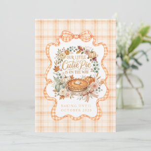 Anúncio de Bebê Torta de Abóbora Cutie Pie