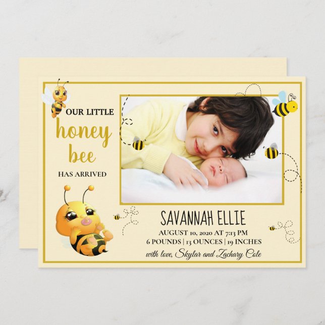 Anúncio de Bumble Bee Birth (Frente/Verso)