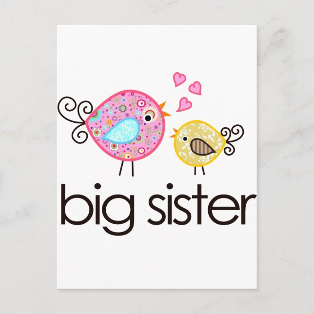 Anúncio de camiseta da Big Sister Birds (Frente)