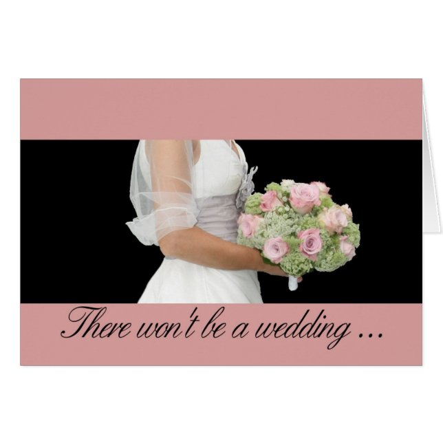 Anúncio de cancelamento de casamento (Frente horizontal)