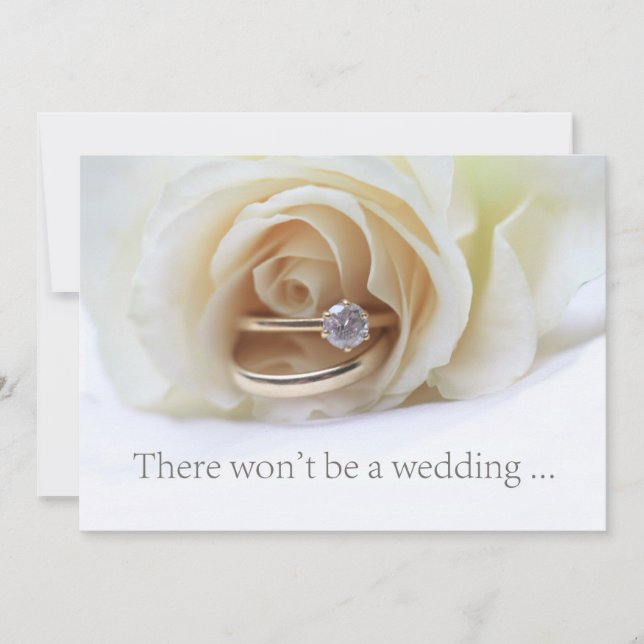 Anúncio de cancelamento de casamento (Frente)