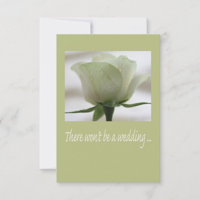 Anúncio de cancelamento de casamento (Frente)