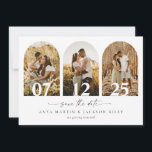 Anúncio de Cartão de Casamento com Foto de Arco Sa<br><div class="desc">Este cartão de anúncio de casamento com foto de arco save the date minimalista e elegante é a maneira perfeita de informar seus amigos e familiares sobre o seu casamento.</div>